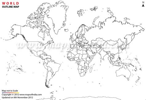 Physical World Map Outline Printable Printable Maps