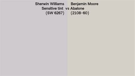 Sherwin Williams Sensitive Tint SW 6267 Vs Benjamin Moore Abalone