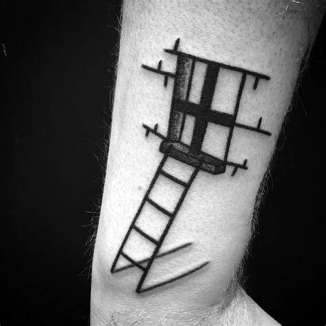 40 Ladder Tattoo Ideas For Men - Rung Designs