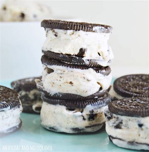 No Churn Oreo Ice Cream Sandwiches Meatloaf And Melodrama