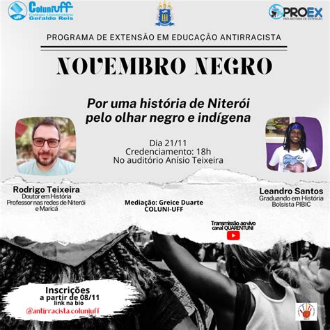 Novembro Negro A história de Niterói pelo olhar negro e indígena