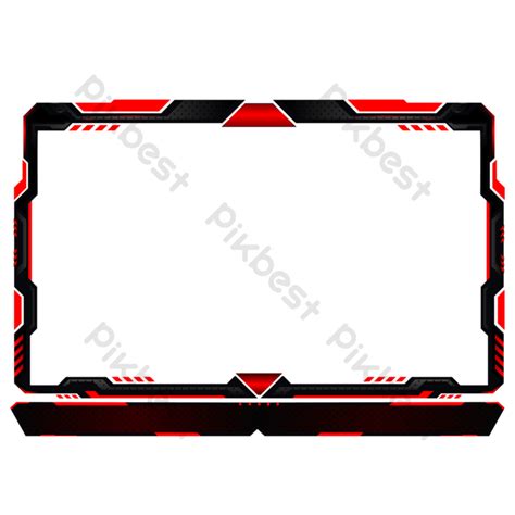 Stylish Twitch Stream Webcam Overlay Border Design Png Images Eps