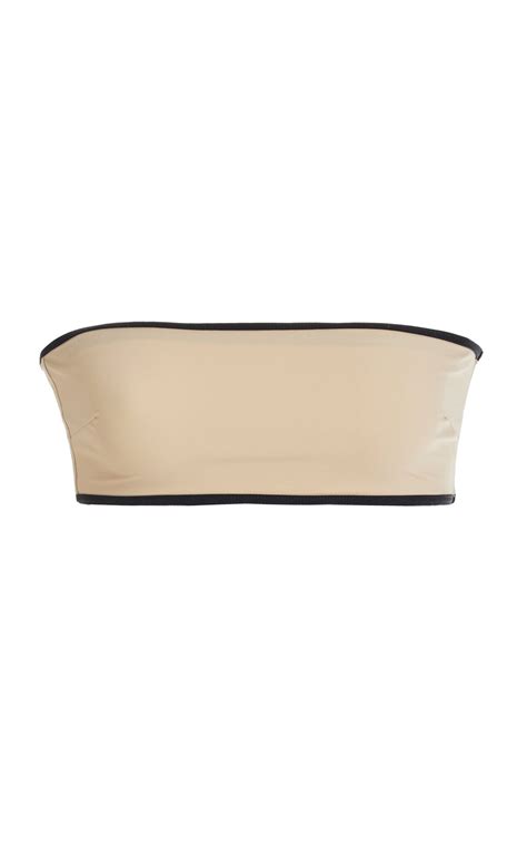 TOTÊME Bandeau Bikini Top M Neutral Editorialist