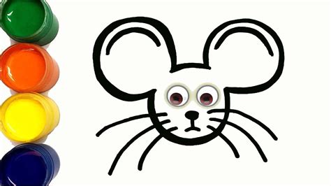 How to draw mouse | Сурет салып уйрену | сурет салу тышқан - YouTube