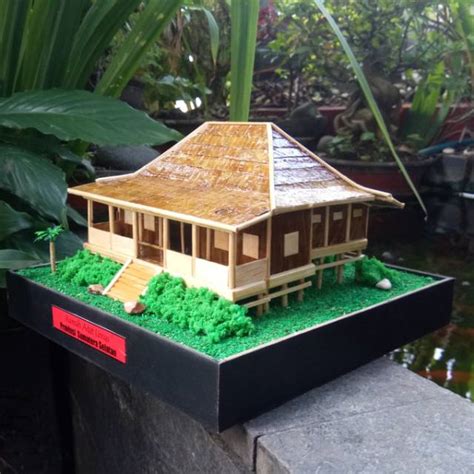 Miniatur Rumah Adat Limas Sumatera Selatan Shopee Indonesia