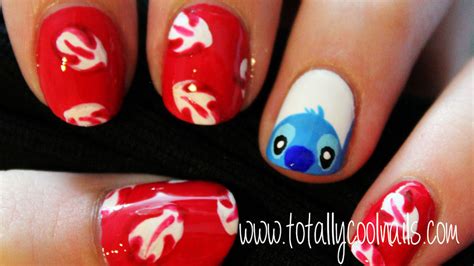 Totally Cool Nails Lilo And Stitch Nail Art Tutorial