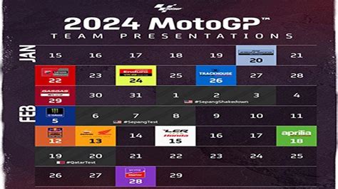 Resmi Jadwal Peluncuran Tim MotoGP 2024 Debut Marc Marquez Hingga