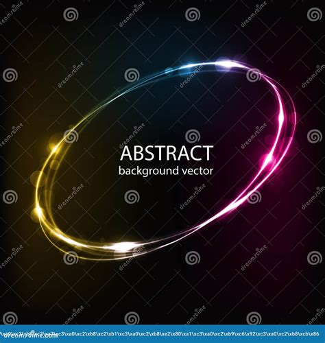 Vector Abstract Blue Motion Light Effect Background Stock Vector