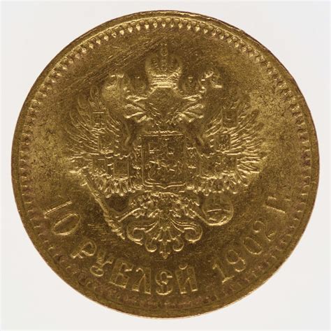 Russland Nikolaus II 10 Rubel 1902 Pro Aurum Numismatik