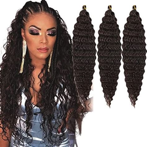 Amazon Ocean Wave Crochet Hair 30 Inch 6 Packs Long Deep Wave