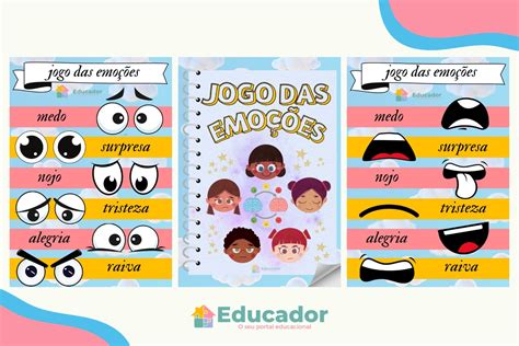 Jogo Das Emo Es Para Educa O Infantil E Alfabetiza O Educador