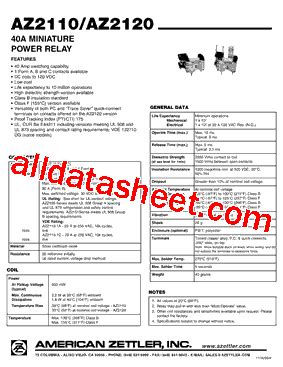 Az A D Datasheet Pdf American Zettler Inc