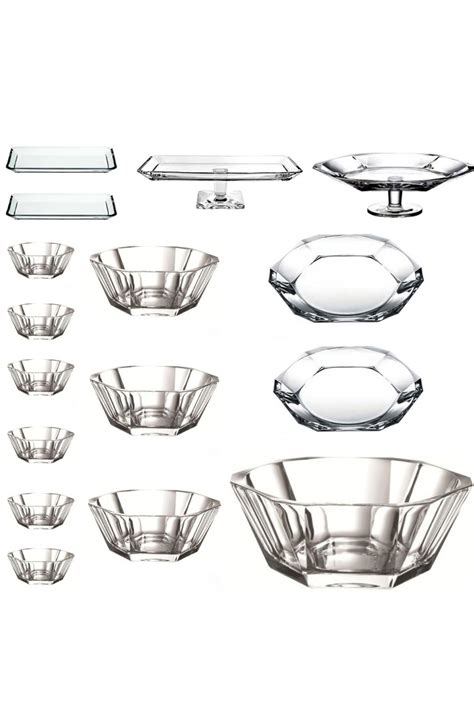 Paşabahçe 16 Parça Nude Serisi Sunumluk Sosluk Salata Çerezlik ve Ayaklı Servis Tabağı Seti