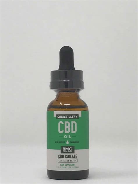 The Cbdistillery Thc Free Pure Cbd Oil Tincture Mg Ml