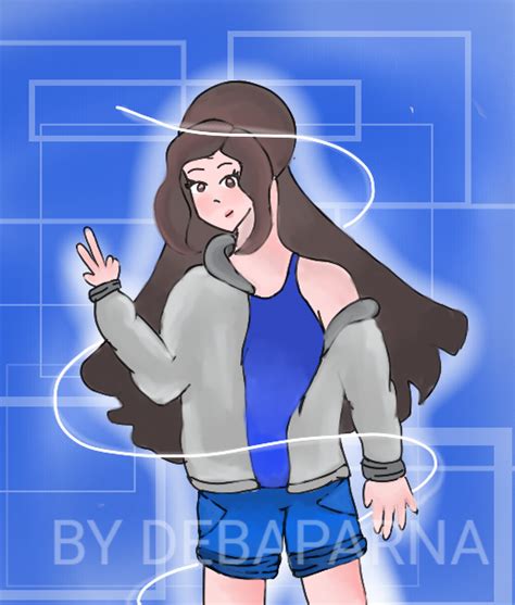 Modern Blue Girl By Divineleaf On Deviantart