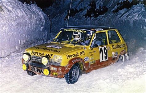 1978 Monte Jean Ragnotti Renault 5 Alpine 2nd Rallye De Monte