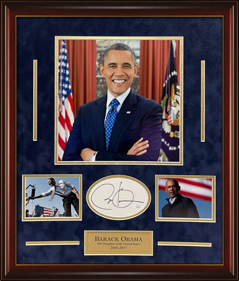 Barack Obama Autograph President Photo Collage X Jsa Authentication