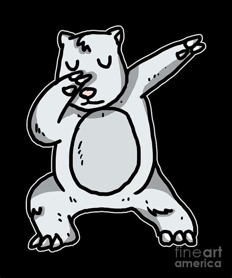 Funny Dabbing Polar Bear Dab Dance White Bear T Digital Art By J M