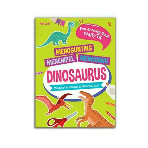 Jual Buku Menggunting Menempel Dan Mewarnai Dinosaurus Shopee Indonesia