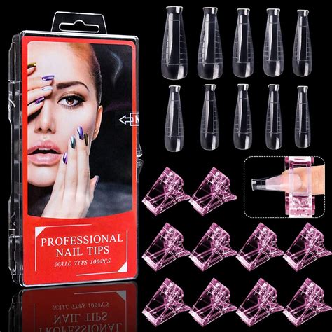 Klare Falsche N Gel Tipps Nagelformen Kalolary Dual Nail System Formen