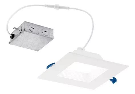 Downlight Led Empotrable Cuadrado De Cm En Blanco Meses Sin Inter S