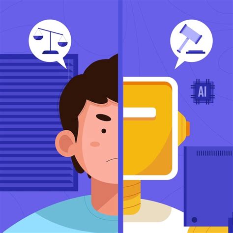 Premium Vector Flat Design Ai Ethics Illustration