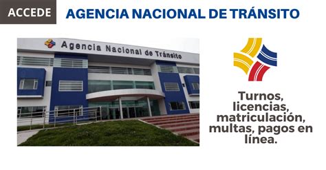 Consultar licencias de conducir Agencia Nacional de Tránsito