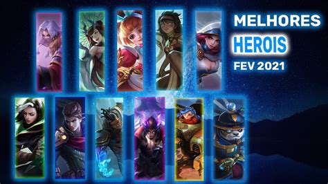 TOP 5 MELHORES HEROIS DE CADA CLASSE MOBILE LEGENDS MLBB YouTube