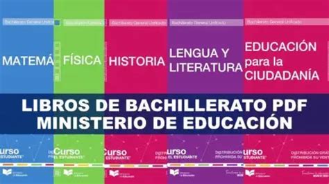 Libros De Bachillerato Pdf Ministerio De Educaci N Ecuador Elyex