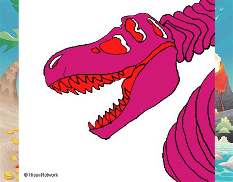 Disegno Scheletro Di Tyrannosaurus Rex Colorato Da Utente Non