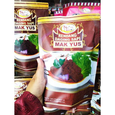 Jual Rendang Daging Sapi Mak Yus Gr Rendang Viral Shalih Herbal