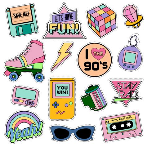 90s Style Stickers By Catdragon4 On Deviantart