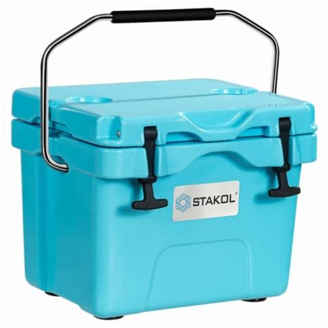 Hivvago 16 Quart 24 Can Capacity Portable Insulated Ice Cooler With 2