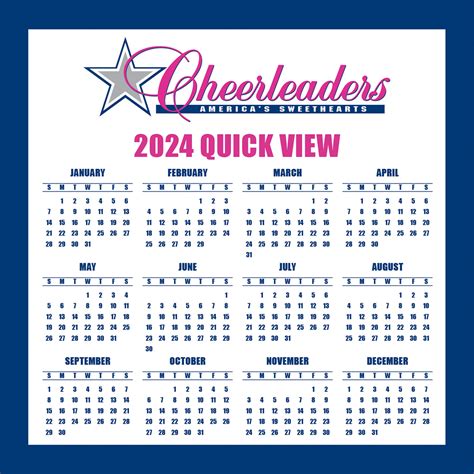 Turner Licensing Dallas Cowboys 2024 Box Calendar | The Pen Centre