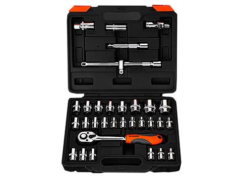 Harden 32 PCs Dr Socket Set 1 2 Hi Q Tools