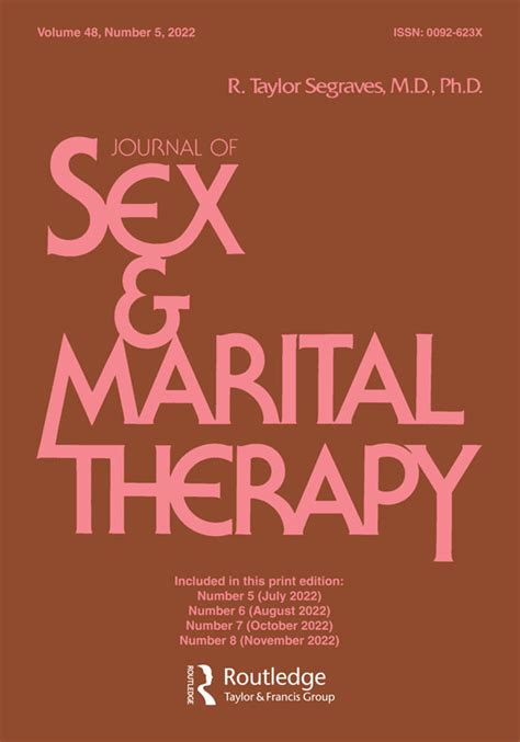 Journal Of Sex And Marital Therapy Vol 48 No 5 Current Issue