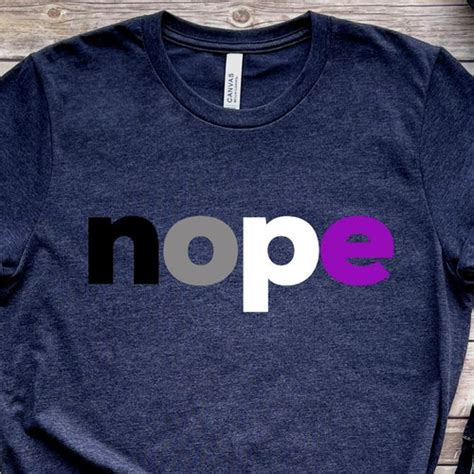 Funny Asexual T Shirt Ace Flag Tshirt T Ineffable Tee Etsy