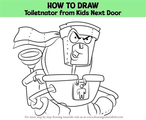 How to Draw Toiletnator from Kids Next Door (Codename: Kids Next Door ...