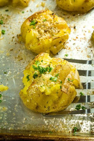 Garlic Herb Smashed Potatoes Recipe Must Love Home