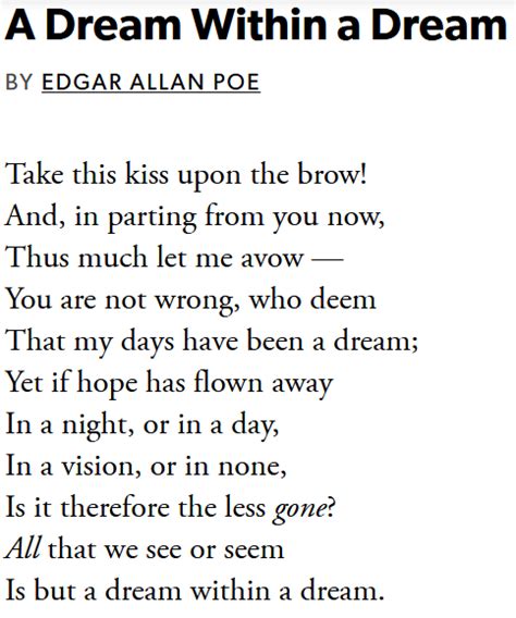 Jack Frost On Twitter A Dream Within A Dream By Edgar Allan Poe