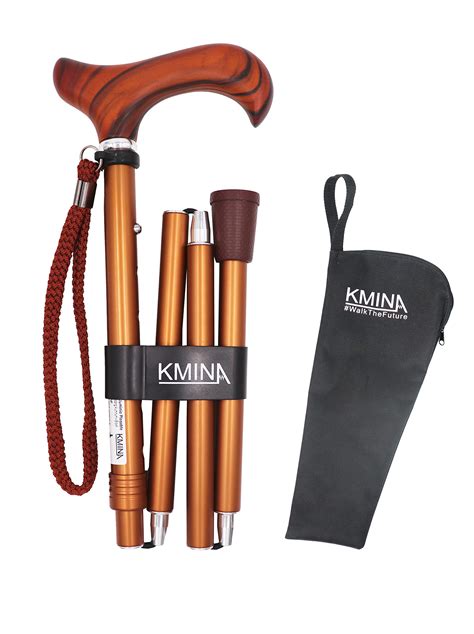 Buy Kmina Pro Foldable Wooden Walking Sticks For Men Walking Stick