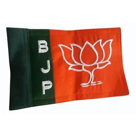 Red And Black Polyester Bjp Party Flag At Rs 100piece In Surat Id