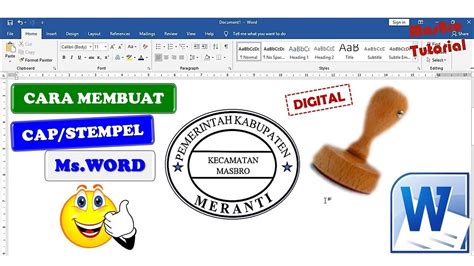 CARA MEMBUAT STEMPEL DI MICROSOFT WORD – IDN