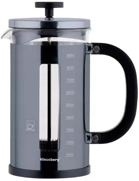 Szklany ZAPARZACZ TŁOKOWY Do HERBATY Ziół KAWY French Press 1000ml 1l