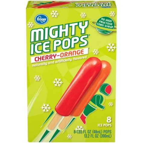 Kroger® Cherry Orange Mighty Ice Pops 8 Ct Kroger