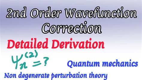 2nd Order Wavefunction Correction Nondegenrate Perturbation Theory