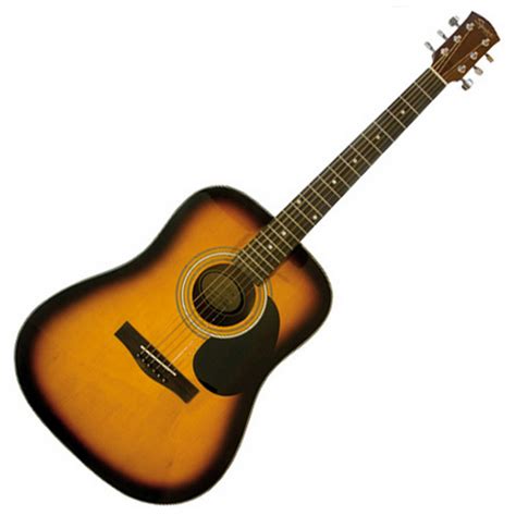 Squier by Fender SA-105 Acoustic Guitar, Sunburst at Gear4music