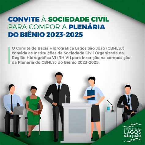 CBHLSJ convida às Instituições da Sociedade Civil Organizada para