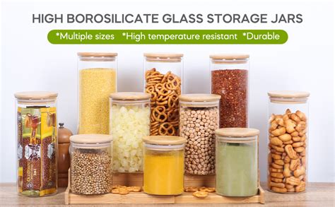 Amazon STARSIDE 32 Oz Glass Jars With Bamboo Lid Set Of 8 Airtight