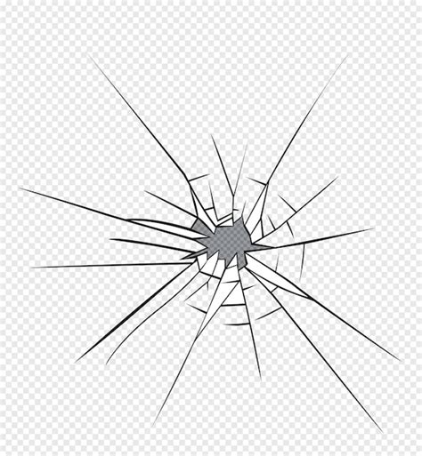 Premium Vector | Broken glass effect. Hole in the broken glass